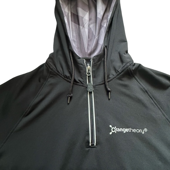 OrangeTheory Hoodie | Unisex | Medium | Black 1/4 Zip Pullover | Like New - Picture 4 of 13
